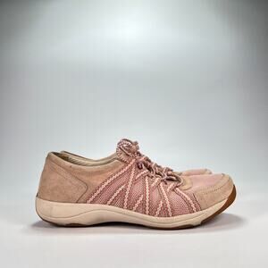 Dansko Honor Pink Athleisure Lace Up Sneakers Walking Shoes Women's US 7.5 EU 38